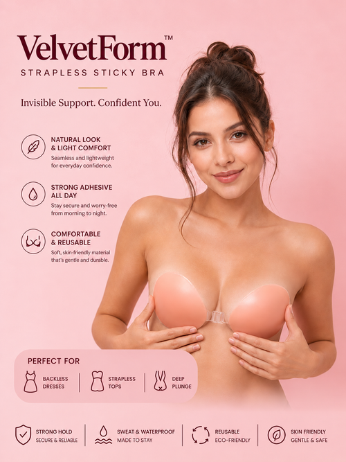 VelvetForm™  Strapless Sticky Bra